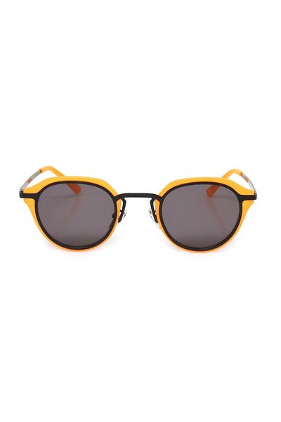 TomyHelf Women's Sunglasses Oval Orange Frame Smoked Glass