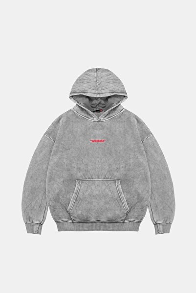 Sekizbiraltı Λευκό Asperitas Oversize Unisex Hoodie - Washable and Back Printed