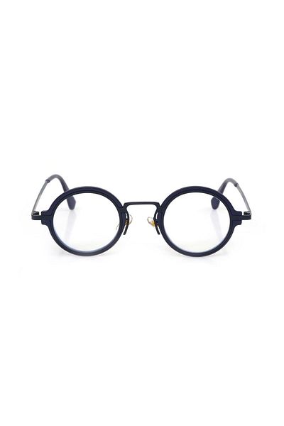 TomyHelf Blue Light Protected Dark Blue Frame Blue Light Protected Oval Women's Glasses