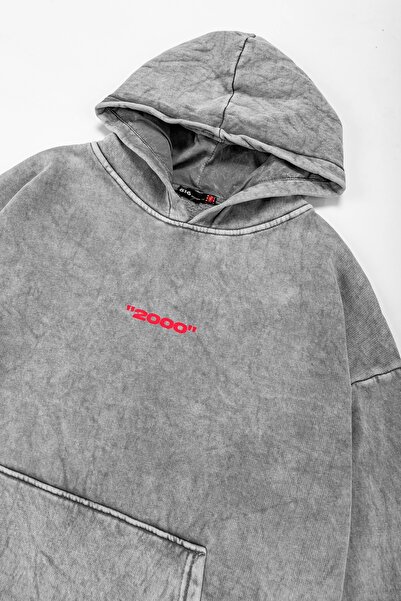 Sekizbiraltı White Asperitas Oversize Unisex Hoodie - Washable and Back Printed