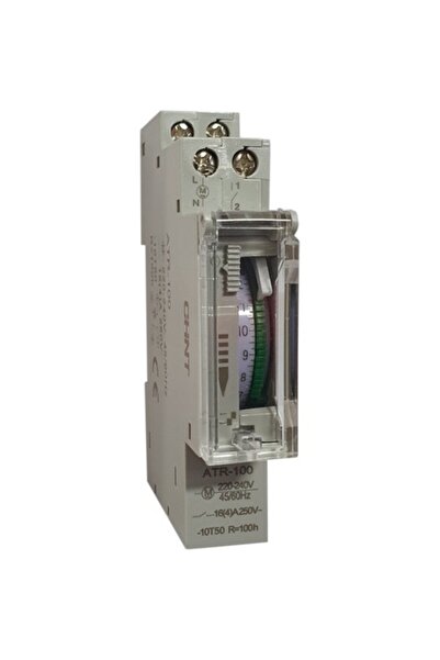 chint ATR-100 Analog (Mekanik) Zaman Saati, Dikey Kadran-Günlük, 15 Dakika / ...