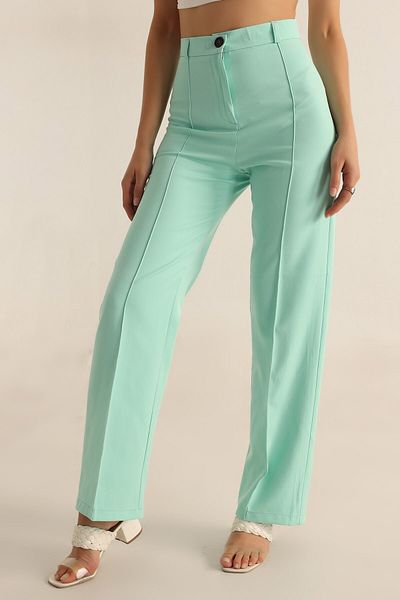 Secret Passion Lingerie New Trend Water Green Grassy Palazzo Trousers