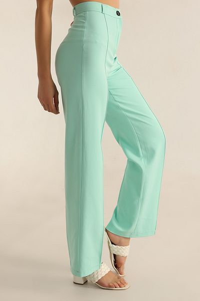 Secret Passion Lingerie New Trend Water Green Grassy Palazzo Trousers