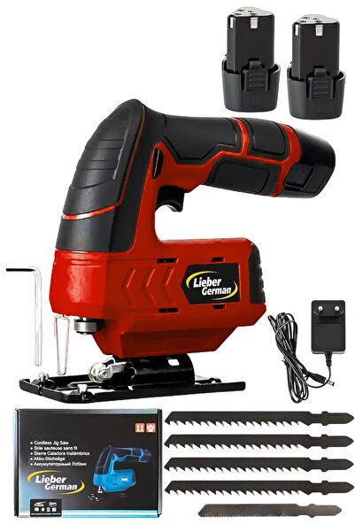 Lieber German Teknoloji 18 V Bakır Sargılı Metal Şanjuman 2x Akülü Dekupaj Bı...