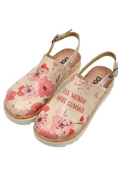 Dogo Women's Vegan Leather Beige Thick Sole Sandals - More Summer Design