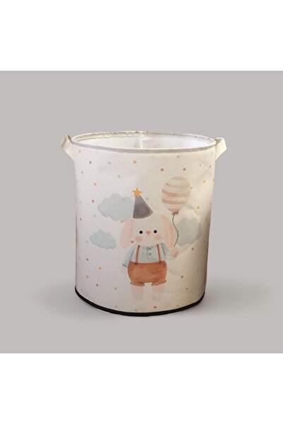 PH Prendi Home Coș de depozitare a rufelor de jucărie multifuncțională cu figurină de iepure drăguț imprimată fără plasă 37x40