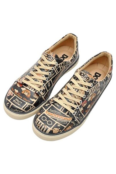 Dogo Women's Vegan Leather Multicolored Sneakers - Warner Bros Expecto Patronum Harry Potter Design
