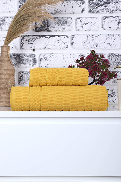 Mira Home 2-компонентний комплект кольорових рушників для ванної кімнати для жінок і чоловіків, 90x150 см