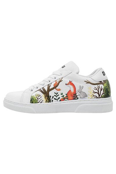 Dogo Pantofi albi din piele vegană unisex pentru copii - Design mai bine împreună
