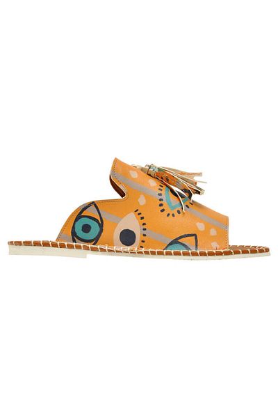 Dogo Women's Vegan Leather Orange Slippers - See You Design