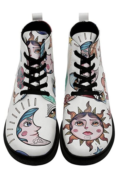 Dogo Kadın Vegan Deri Beyaz Bilekte Bot - Dreams For Dreamers Tasarım