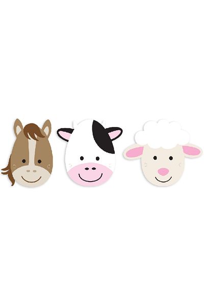 BalonEvi FARM ANIMALS PRINTED MASK