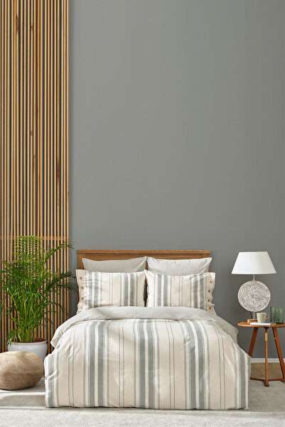 Karaca Home Palma Khaki Double Duvet Cover Set