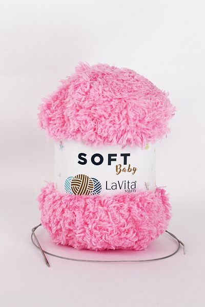 LaVita Yarn Μαλακό βελούδινο νήμα Amigurumi 5 Pack Πλεκτό στο χέρι νήμα Taka Yarn (4017-Καραμέλα ροζ)