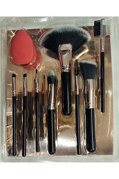 Roesia Rose Σετ βούρτσας με ροζ μεγάλο μοντέλο κάρτας και σφουγγάρι δώρο 8 τε...