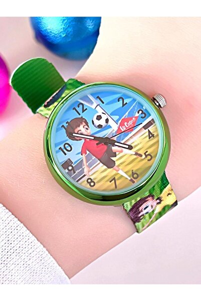 Lee Cooper Kids.3.677 Lee Cooper Symbol Canvas Cord Figure Embroidered Unisex Children's Wristwatch