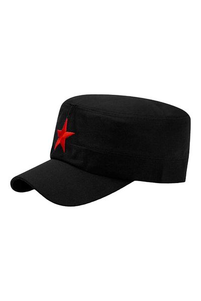 Mood Agenda Унисекс памучна шапка Castro със звезда