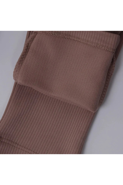 Zeynep Kids Kız Çocuk Içi Şardonlu Fitilli Tayt
