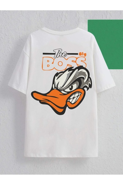 Stendhal THE BIG BOSS ΤΥΠΩΜΕΝΟ ΓΥΝΑΙΚΕΙΟ ΚΑΙ ΑΝΔΡΙΚΟ UNISEX OVERSIZE T SHIRT