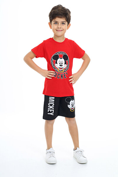 e-çocuk Erkek Çocuk Alt Üst Takım Mickey Mouse Baskılı 2016