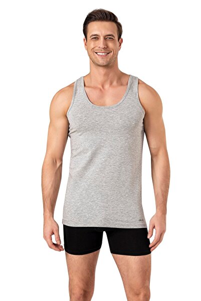 OBJE Gray Modal Men's Tank Top