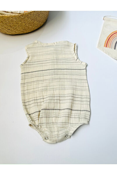 Zebra NEWBORN DOUBLE LAYER MUSLIN CHAPE JUMPSUIT