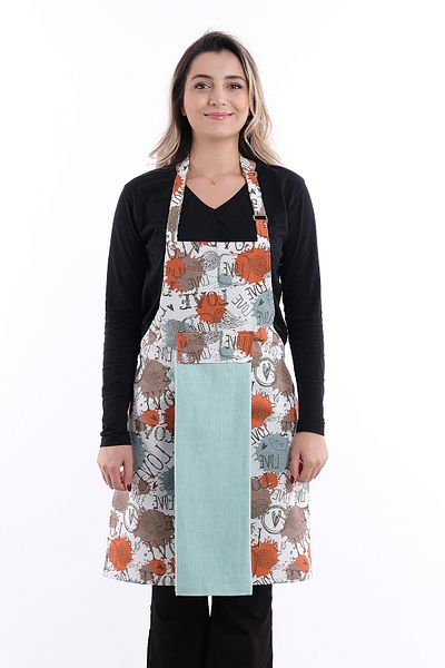 sevilya Tulipa Adjustable Strap Liquid Proof Waterproof Kitchen Apron Kitchen Apron with Towel