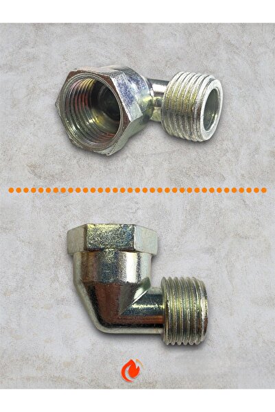 Filgaz 10 Adet - Doğalgaz Ocak Girişi L Dirsek 1/2''
