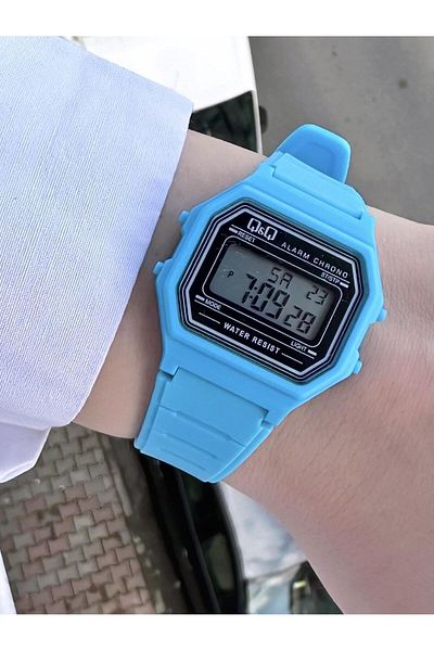 Q&Q Vintage Digital Women's Plastic Cord Wristwatch