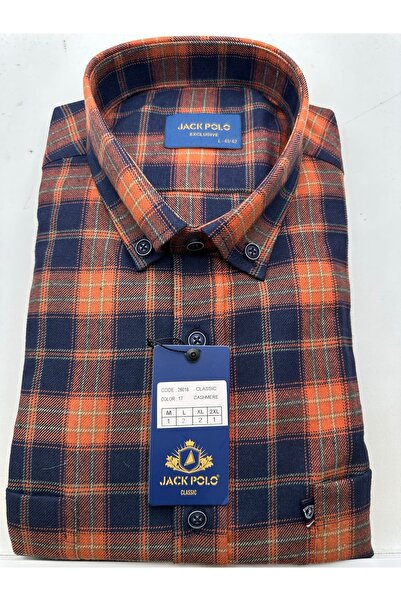 Jack Polo Erkek Tek Cep Kışlık Kaşmir Gömlek