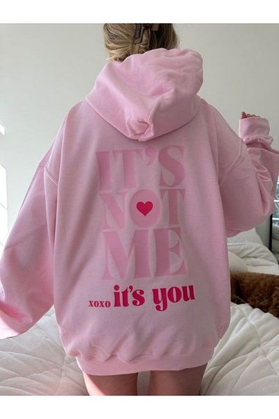 Gofeel Harajuku 3 Thread It's Not Me Λεπτομέρεια Oversize Unisex Φούτερ