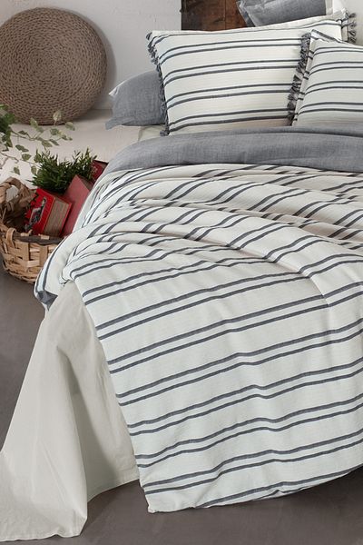 Sarev Salamanca Ecru Mood Comfort King Size (King Size) 100% βαμβακερό παπλωματοθήκη διπλής όψης που πλένεται