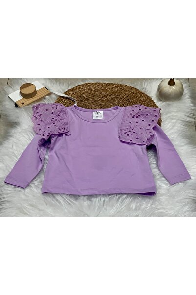 bebitomkids Girl 2-12 Years Embroidered Laced Long Sleeve Badi