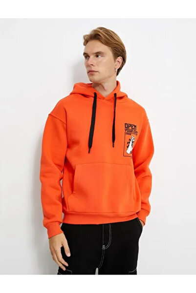 Koton 4wam70030mk Herren-Sweat Orange