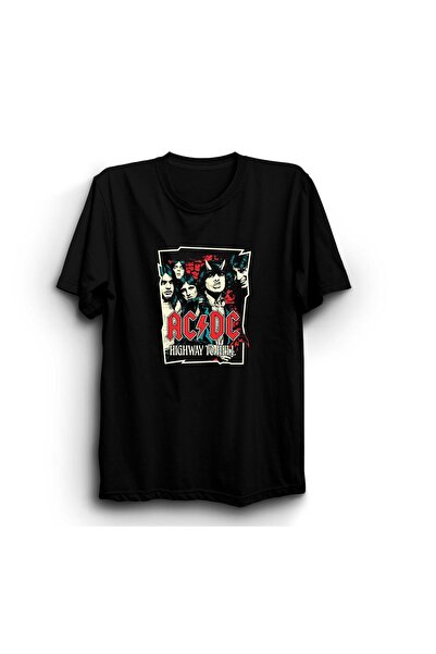 The Fame ACDC, Highway To Hell, DK04, Tricou pentru trupa de muzică Rock Metal