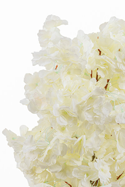 YAPAY ÇİÇEKÇİNİZ BEYAZ SAKSIDA YOĞUN YAPRAKLI 60 CM YAPAY BAHARDALI AĞACI