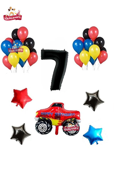 Bkmc Ралі-автомобіль 7 років Фольгований кольоровий набір для вечірки