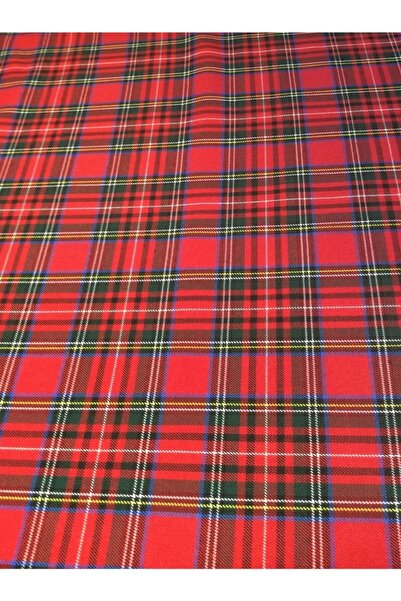 Zeren Home Crvena škotska tkanina od Karirano dela 100cm x 150cm