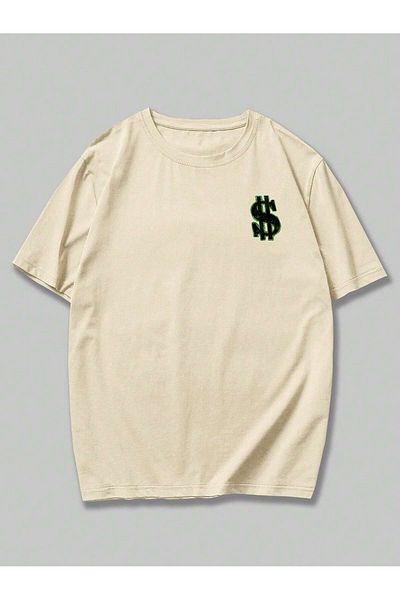 MAGORS Street Life Printed Oversize Βαμβακερό μπεζ μπλουζάκι