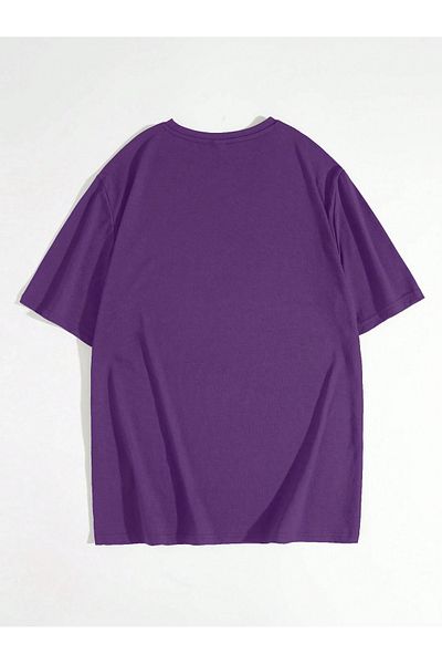 MAGORS Μπλουζάκι Samurai Cat Printed Oversize Βαμβακερό μωβ