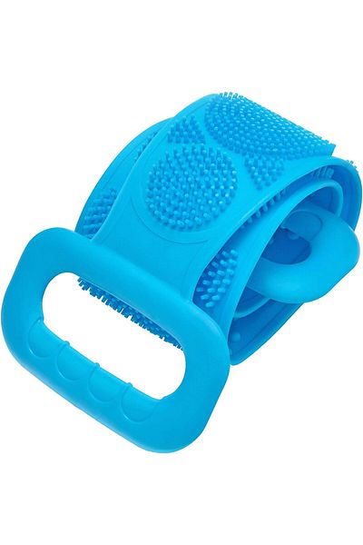 Welta Double Sided Bath Back Scrub Silicone Shower Washcloth Brush 2 Pcs