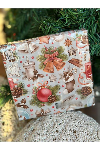 QUEEN AKSESUAR Imported Luxury Tableware Presentation Cone Bow Flower Candle Ornate Patterned Layered Square Large Napkin Set
