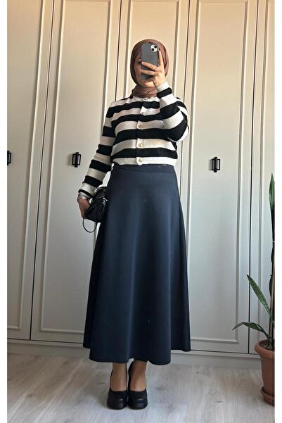 deywearst Fusta evazată Hijab Scuba