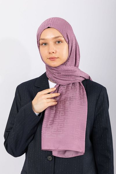 hijabchi Γεωμετρικό Σχέδιο Ζακάρ