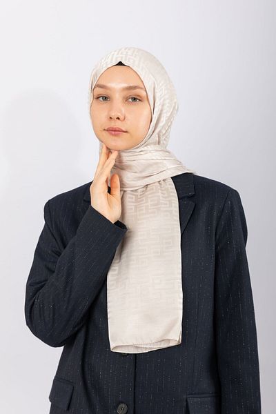hijabchi Γεωμετρικό Σχέδιο Ζακάρ