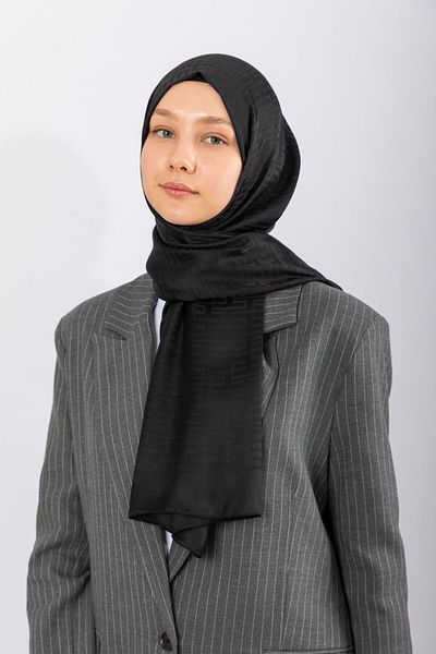 hijabchi Γεωμετρικό Σχέδιο Ζακάρ