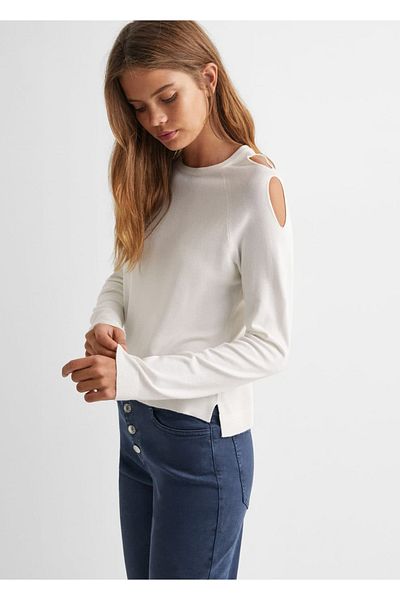 Mango Teen Ecru Sweater for Kids