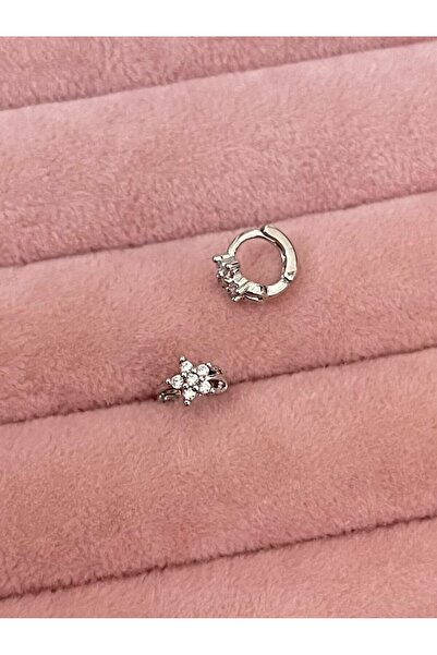 ZWEIG Çiçek Figürlü 316L Cerrahi Çelik Helix Halka Piercing