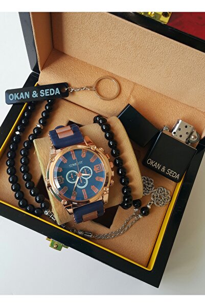 Time İst KİŞİYE ÖZEL SAAT SETİ, SAAT, TESBİH, ANAHTARLIK , BİLEKLİK , ÇAKMAK