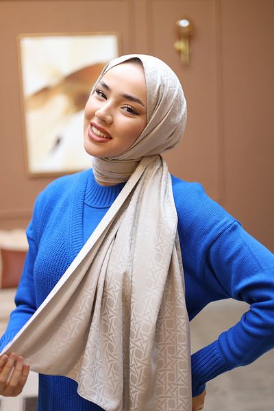 Silk Home Jacquard Deluxe Shawl - Stone